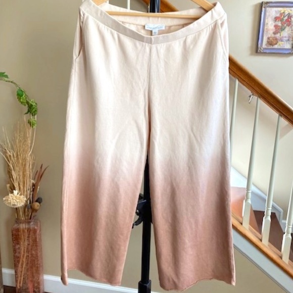 J.Jill Women's Pure Jill New Organic Cotton Wide Leg Dip Dye (NWT) Size M - Picture 1 of 12